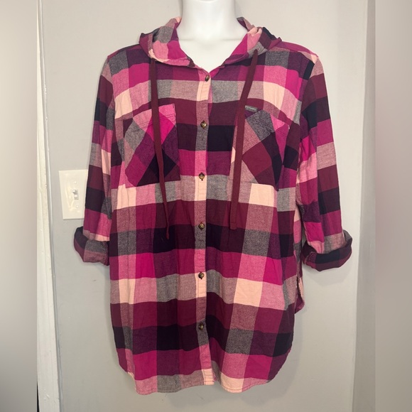 Columbia Womens Anytime Stretch Hooded Long Sleeve Shirt - Picture 2 of 9